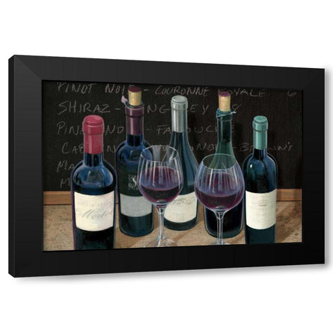 Wine Spirit I Black Modern Wood Framed Art Print with Double Matting by Wiens, James