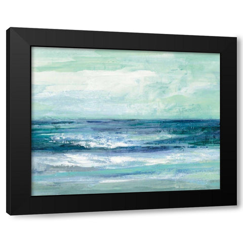 Tide Black Modern Wood Framed Art Print by Vassileva, Silvia
