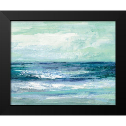 Tide Black Modern Wood Framed Art Print by Vassileva, Silvia