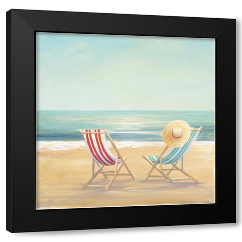 The Simple Life Black Modern Wood Framed Art Print with Double Matting by Purinton, Julia