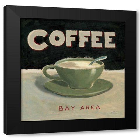 Coffee Spot III Black Modern Wood Framed Art Print with Double Matting by Wiens, James