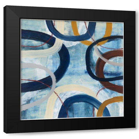 Dwell II Black Modern Wood Framed Art Print with Double Matting by Warrick, Cheryl