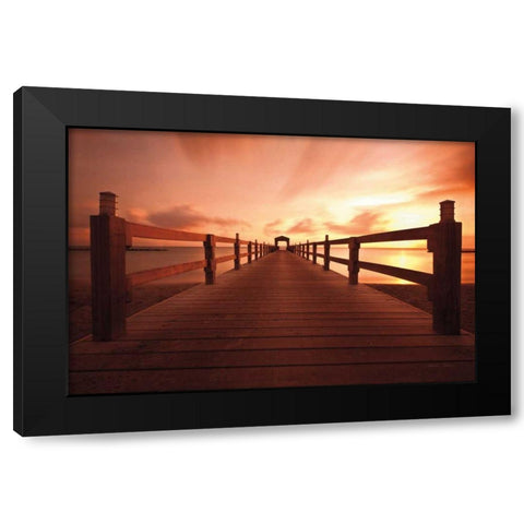 Bridge to Heaven Black Modern Wood Framed Art Print with Double Matting by Gendreau, Katherine