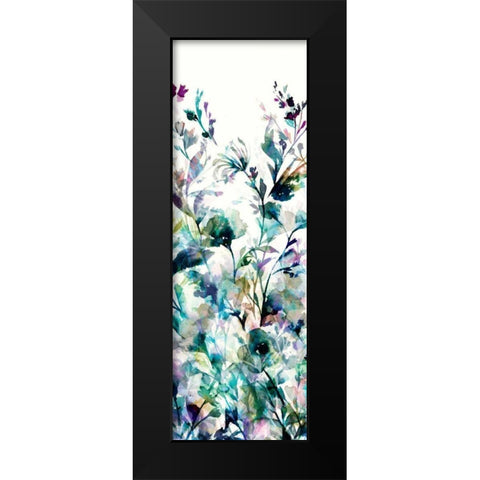 Transparent Garden II - Panel I Black Modern Wood Framed Art Print by Wild Apple Portfolio