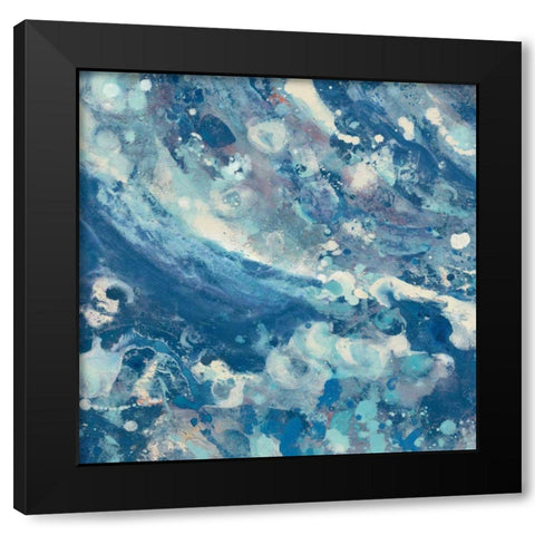 Water IV  Black Modern Wood Framed Art Print with Double Matting by Hristova, Albena
