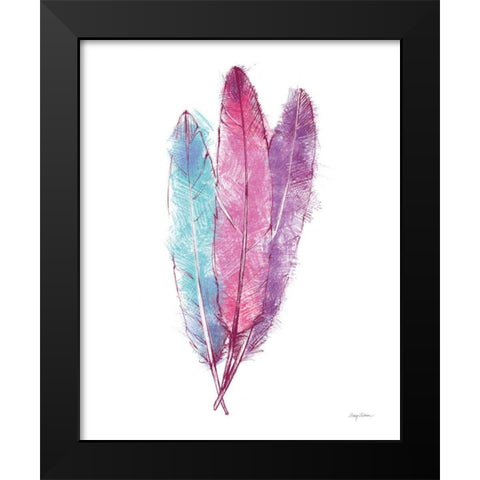 Bohemian Feather I Black Modern Wood Framed Art Print by Tillmon, Avery