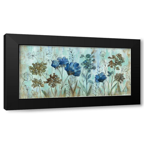 Botanical Trio I Black Modern Wood Framed Art Print with Double Matting by Vassileva, Silvia