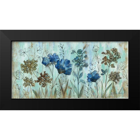 Botanical Trio I Black Modern Wood Framed Art Print by Vassileva, Silvia