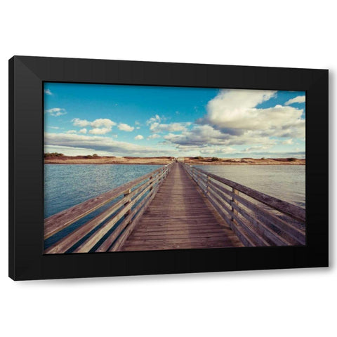 Bridge to the Beach Black Modern Wood Framed Art Print by Gendreau, Katherine
