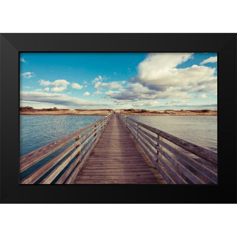 Bridge to the Beach Black Modern Wood Framed Art Print by Gendreau, Katherine