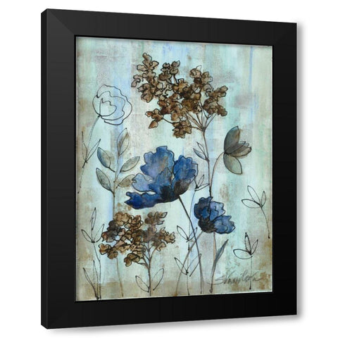 Botanical Trio III Black Modern Wood Framed Art Print by Vassileva, Silvia