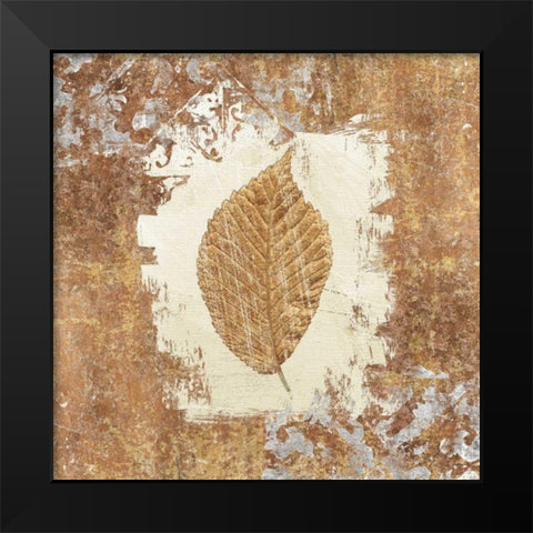 Gilded Leaf II  Black Modern Wood Framed Art Print by Tillmon, Avery