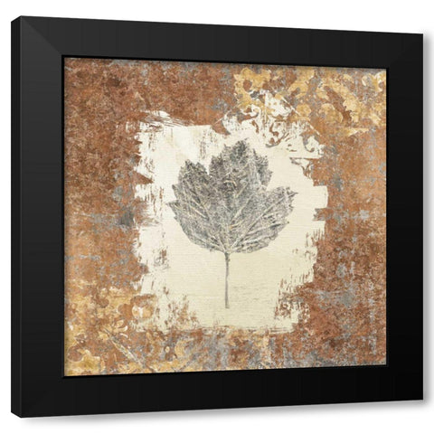 Gilded Leaf V  Black Modern Wood Framed Art Print by Tillmon, Avery