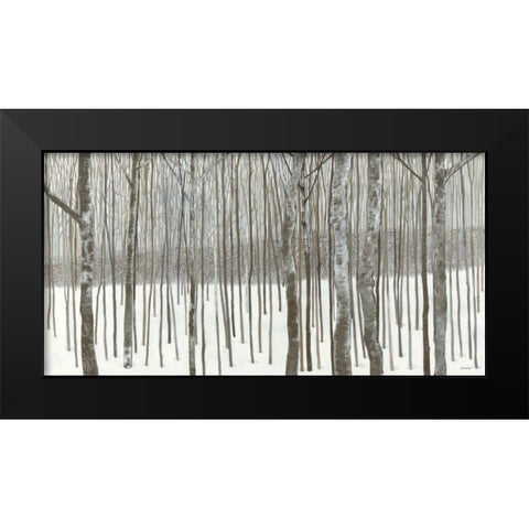Woods in Winter  Black Modern Wood Framed Art Print by Lovell, Kathrine