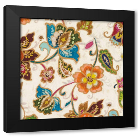 Boho Chic II Black Modern Wood Framed Art Print by Wild Apple Portfolio