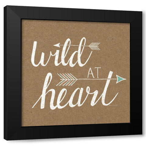 Wild at Heart  Black Modern Wood Framed Art Print with Double Matting by Marshall, Laura