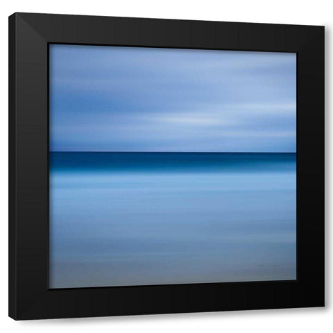 Beach Blues Black Modern Wood Framed Art Print by Gendreau, Katherine