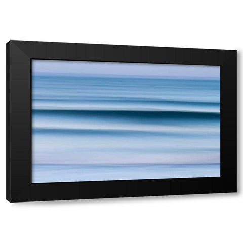 Evening Waves Black Modern Wood Framed Art Print with Double Matting by Gendreau, Katherine
