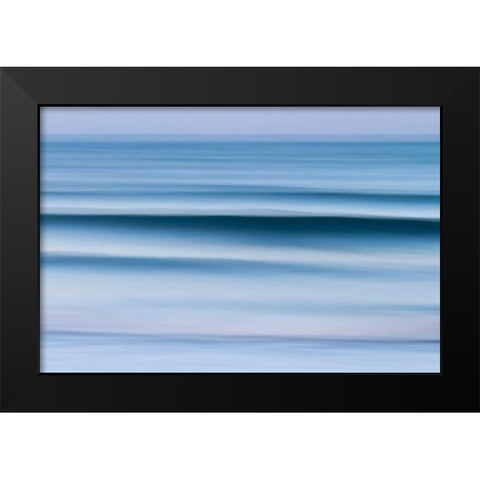 Evening Waves Black Modern Wood Framed Art Print by Gendreau, Katherine