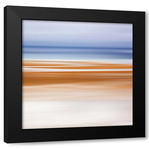 Foggy Evening at Low Tide Black Modern Wood Framed Art Print with Double Matting by Gendreau, Katherine