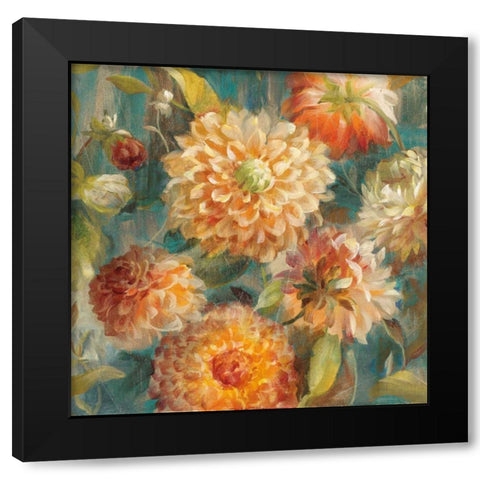 Secret Garden II Black Modern Wood Framed Art Print with Double Matting by Nai, Danhui