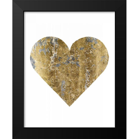 Gilded Hipster Love Black Modern Wood Framed Art Print by Wild Apple Portfolio