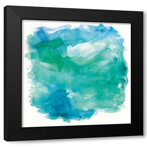 Sea Glass Black Modern Wood Framed Art Print by Schick, Mike