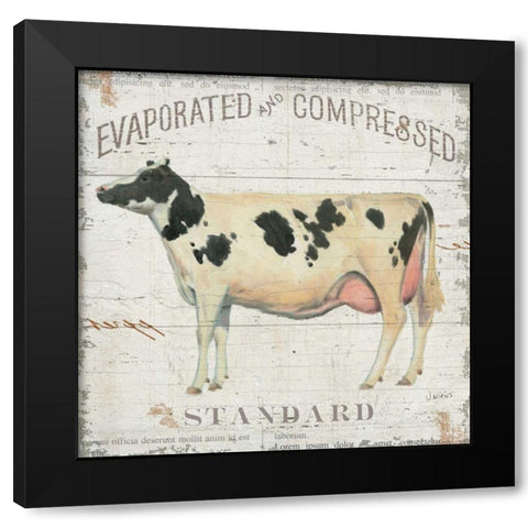 On the Farm II Black Modern Wood Framed Art Print by Wiens James