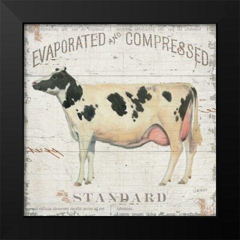 On the Farm II Black Modern Wood Framed Art Print by Wiens James