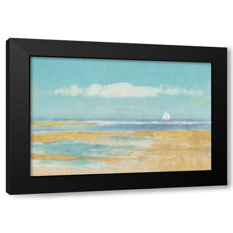Sail Away Black Modern Wood Framed Art Print with Double Matting by Wiens James