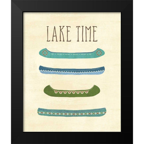 Lake Retreat V Black Modern Wood Framed Art Print by Charron, Veronique