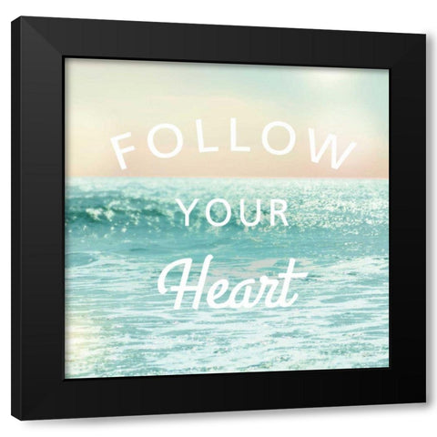 Sea Inspiration I V2 Black Modern Wood Framed Art Print with Double Matting by Schlabach Sue