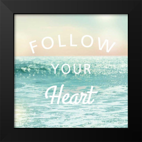 Sea Inspiration I V2 Black Modern Wood Framed Art Print by Schlabach Sue