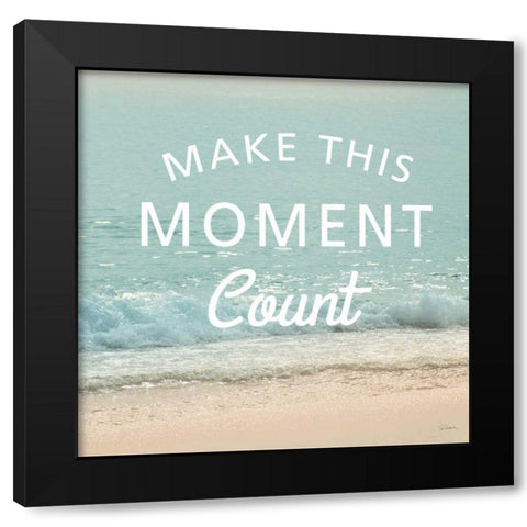 Sea Inspiration IV V2 Black Modern Wood Framed Art Print by Schlabach Sue