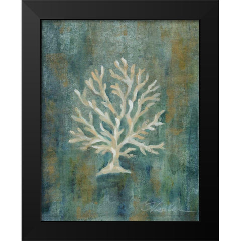 Tropical Sea I Black Modern Wood Framed Art Print by Vassileva, Silvia