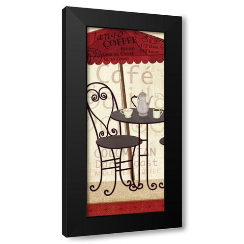 Tango Coffee I Black Modern Wood Framed Art Print with Double Matting by Charron, Veronique