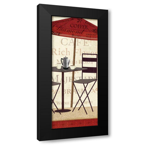 Tango Coffee II Black Modern Wood Framed Art Print with Double Matting by Charron, Veronique