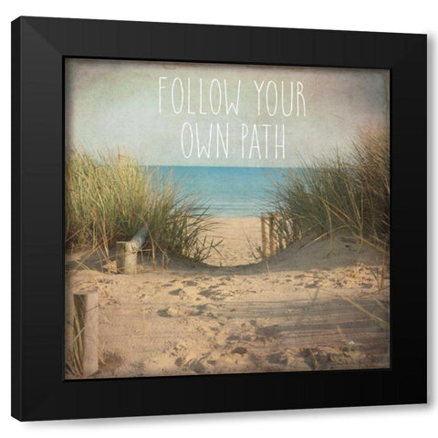 My Gypsy Soul II Black Modern Wood Framed Art Print with Double Matting by Pela Studio