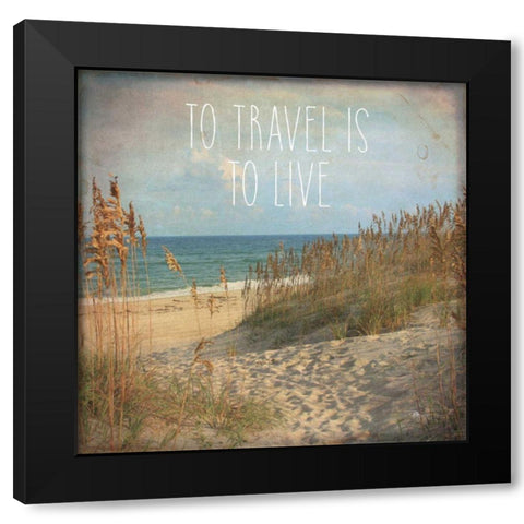My Gypsy Soul IV Black Modern Wood Framed Art Print by Pela Studio
