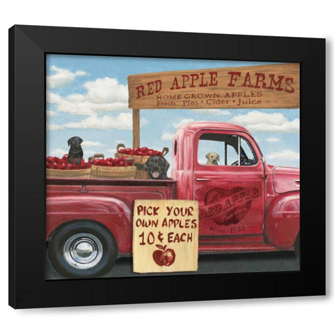 Market Season Black Modern Wood Framed Art Print with Double Matting by Wiens, James