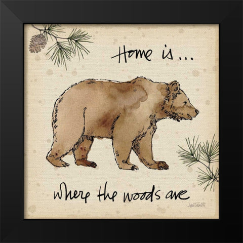 Lodge Life I Black Modern Wood Framed Art Print by Tavoletti, Anne