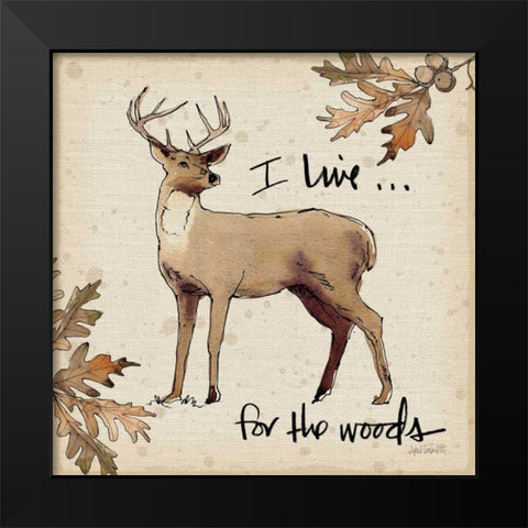 Lodge Life II Black Modern Wood Framed Art Print by Tavoletti, Anne