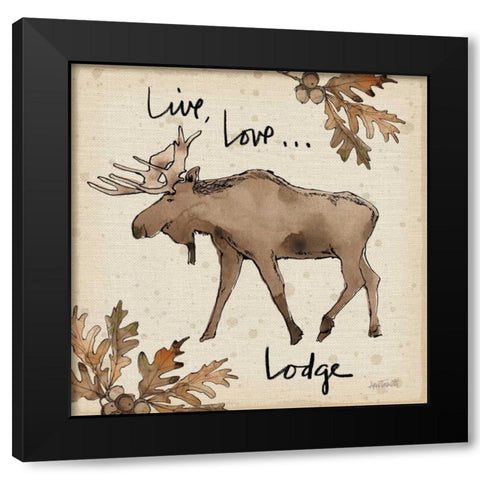 Lodge Life IV Black Modern Wood Framed Art Print by Tavoletti, Anne