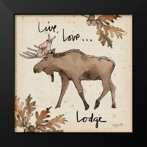Lodge Life IV Black Modern Wood Framed Art Print by Tavoletti, Anne