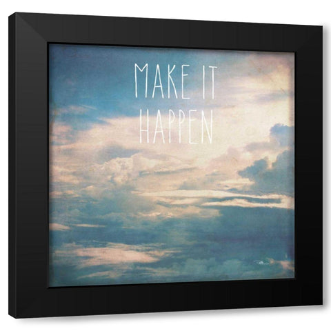 Dreamy I Black Modern Wood Framed Art Print by Pela Studio