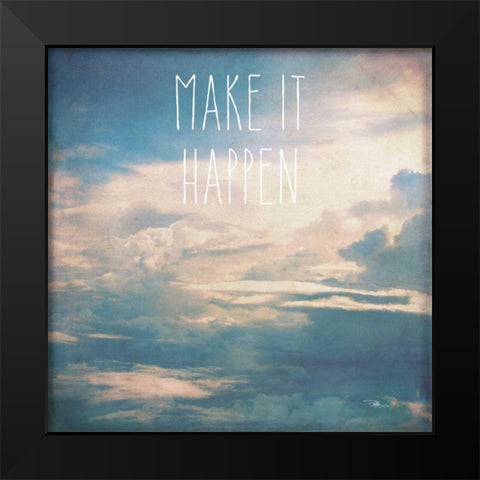 Dreamy I Black Modern Wood Framed Art Print by Pela Studio