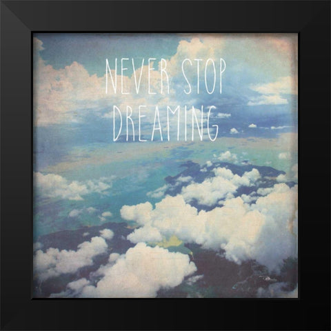 Dreamy II Black Modern Wood Framed Art Print by Pela Studio
