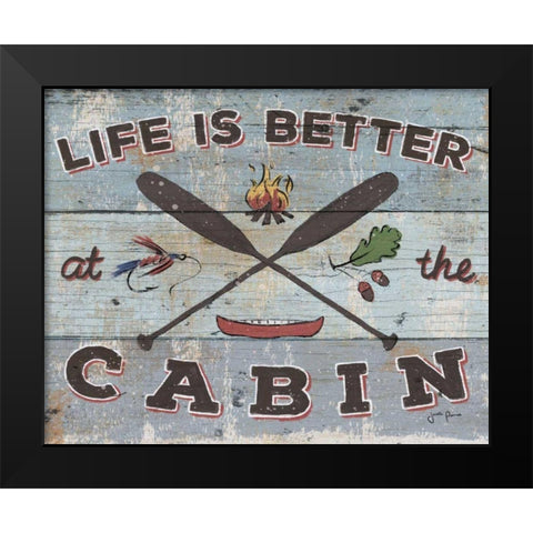 Cabin Fever I Black Modern Wood Framed Art Print by Penner, Janelle