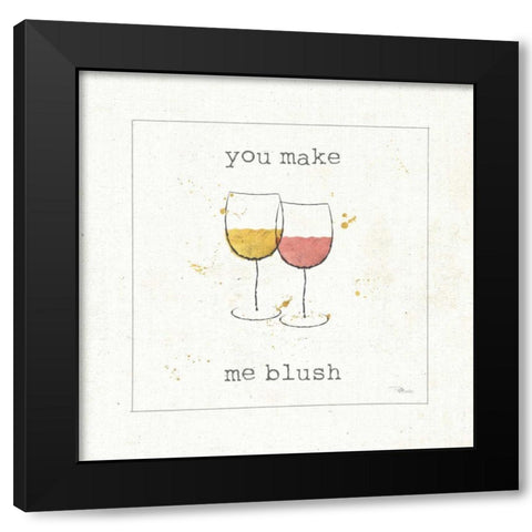 Flavor Notes I Black Modern Wood Framed Art Print by Pela Studio
