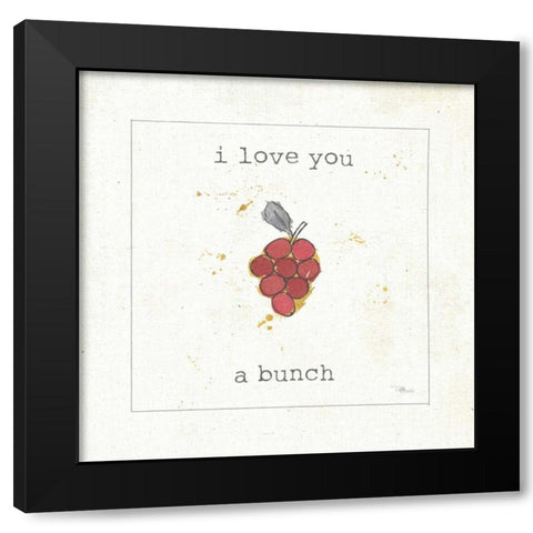 Flavor Notes II Black Modern Wood Framed Art Print with Double Matting by Pela Studio